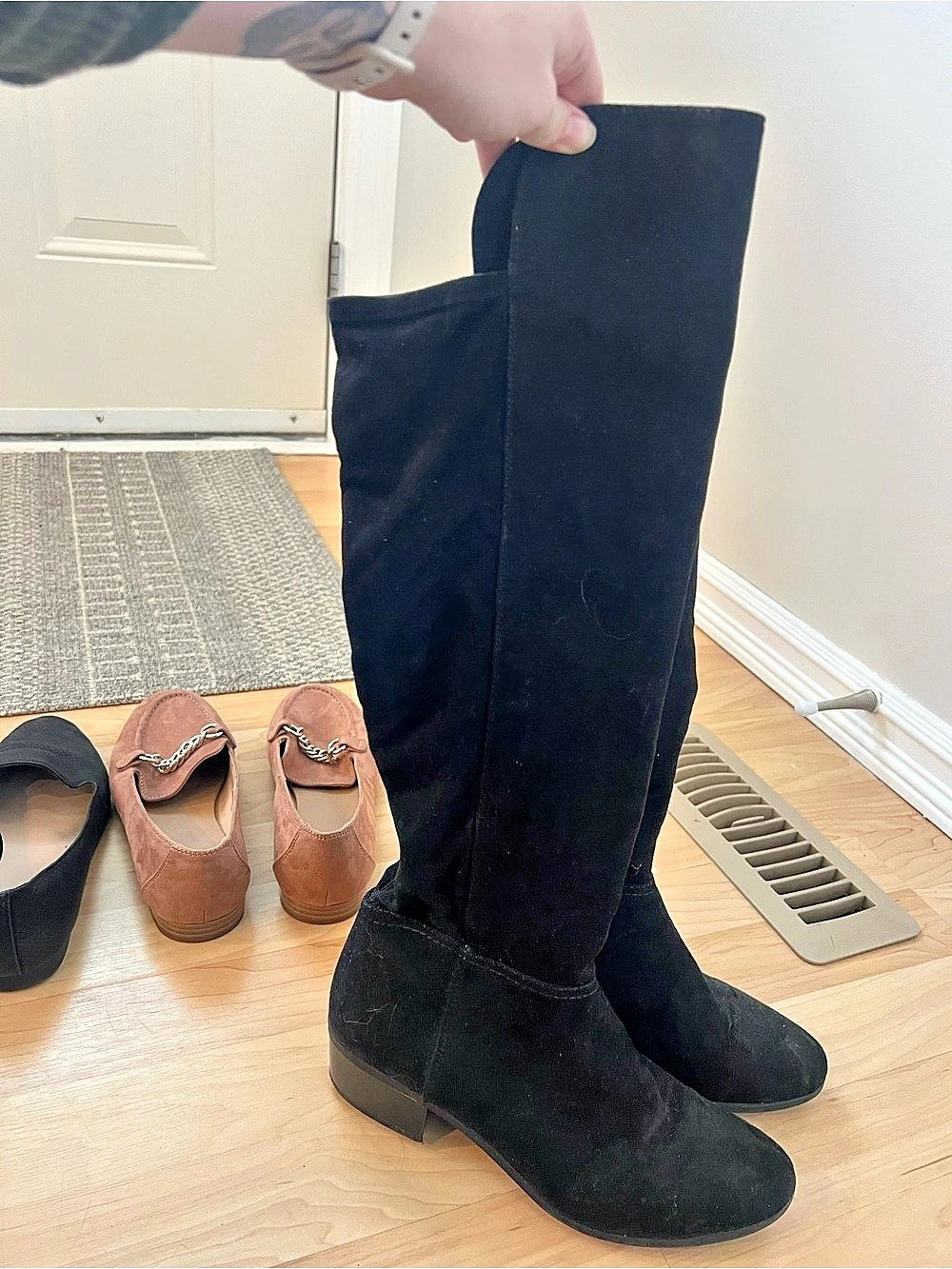 Call it spring Black Over-the-Knee Boots US 8